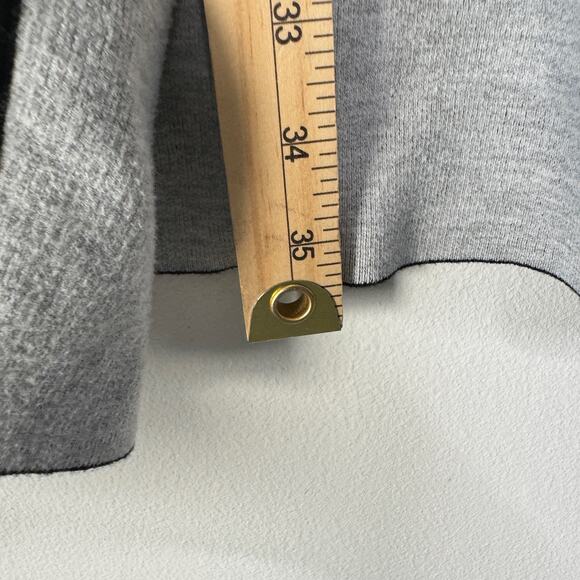 Hobbs London Cardigan Womens Large Black Gray Knit Longline Minimalist Classic - Picture 8 of 8